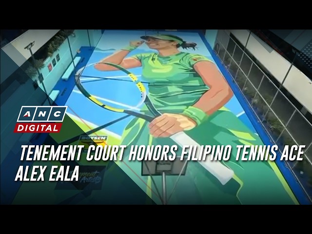 Cancha de Tenement rinde homenaje a la estrella filipina del tenis Alex Eala | ANC