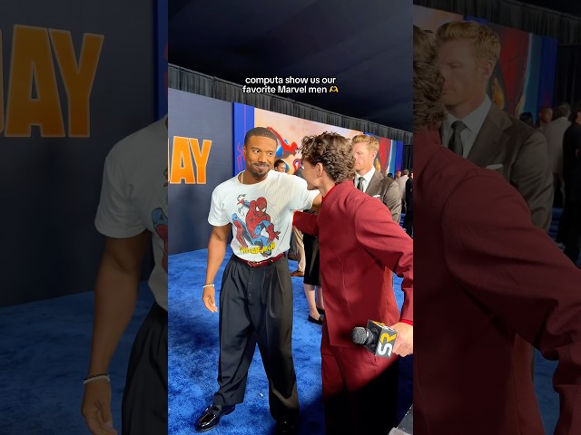 Tom Holland & Michael B. Jordan at the Spider-Man: Brand New Day Premiere