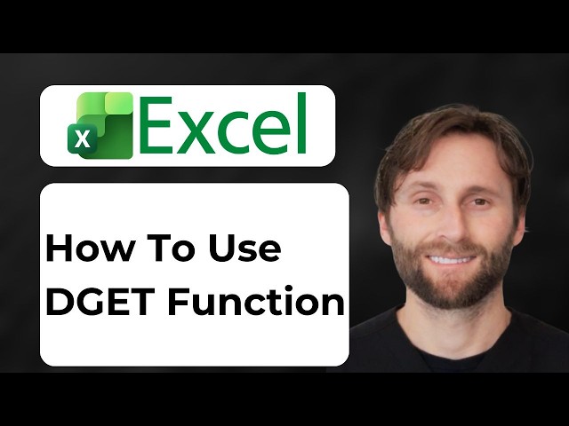 How to Use DGET Function in Microsoft Excel [2026 Guide]