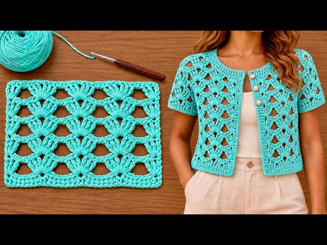✧ Most Beautiful & Unique Crochet Stitch! ✦ Super Easy Pattern For Beginners 🌸