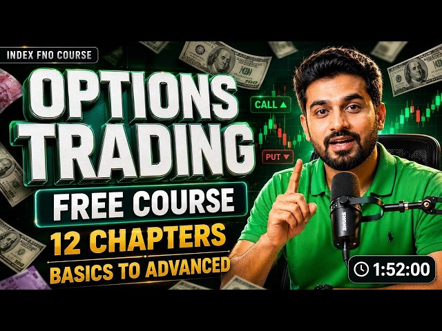 Options Trading FREE Course | Index FNO Course | 12 Chapters – Basics to Advanced