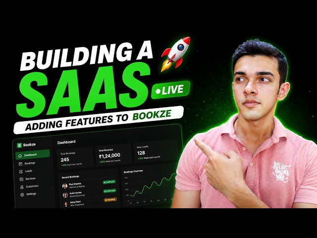 Building a SaaS Live 🚀 Adding Features to Bookze #webdevelopment #coding #programming #saas #nodejs