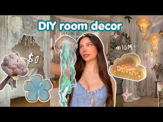 Making free DIY room decor | 10 PINTEREST room ideas࣪ ˖ ໒꒱