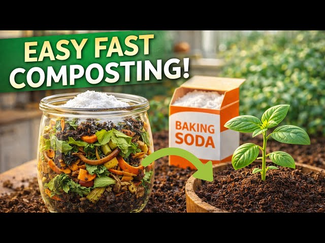 Don’t Throw Away Kitchen Waste!: Skip Compost Activators — Speed Up Composting with Baking Soda!