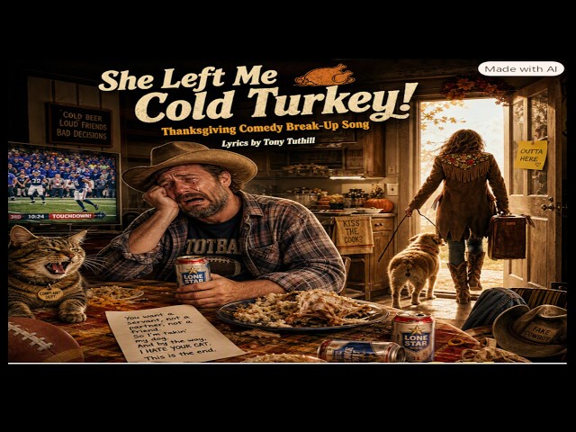 She Left Me Cold Turkey! 🦃 | Thanksgiving Country Comedy Song | Tony Tuthill / KINNEAS