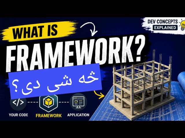 What is a Framework? Explained in Pashto | Framework vs Library