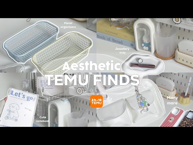 Aesthetic ~TEMU ~haul ˚.🎀⋆cute stationeries, phone cases, cute books, bag and phone charms,Y2k clips