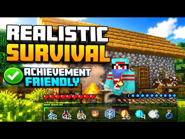 🔥 Realistic Survival Addon For MCPE/MCPE/Windows 1.26.50/1.26.40/1.26.30
