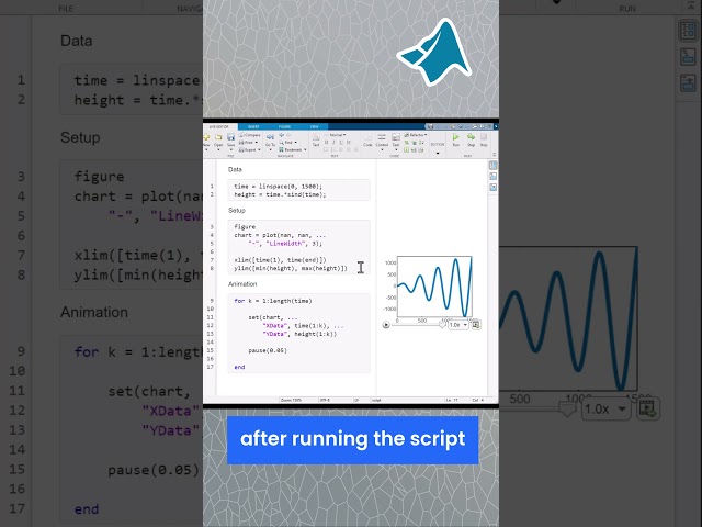 Quick Tip - Creating an animation using a for loop in a live script?