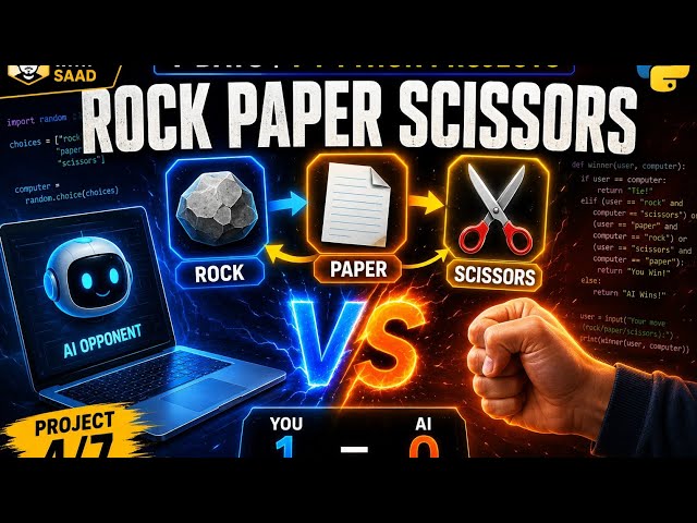 I Built Rock Paper Scissors in Python 🎮 | Python Project 4/7