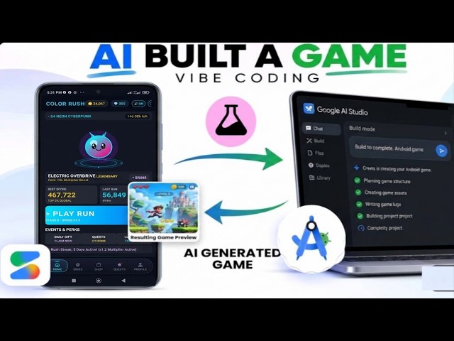 Build an Android Game with AI! Stitch + Google AI Studio + Android Studio