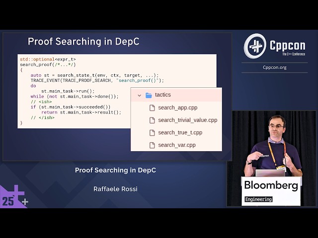 Lightning Talk: Proof Searching in DepC - Raffaele Rossi - CppCon 2025