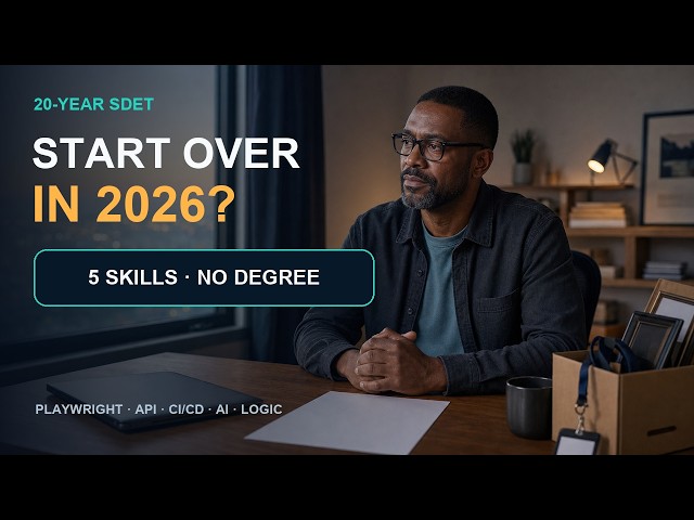 If I Started My SDET Career in 2026, I'd Learn These 5 Skills First