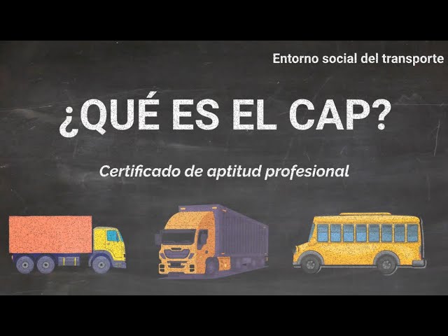 What is the CAP? Certificate of Professional Competence for Transport