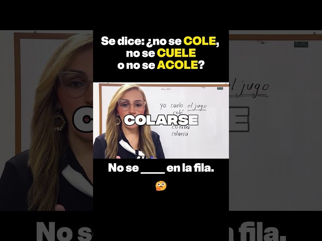 Truco para conjugar el verbo COLAR