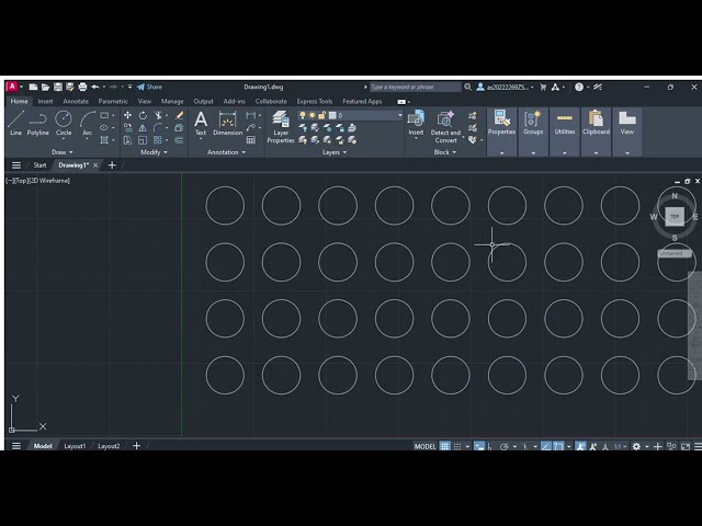 How to use a rectangular array in AutoCAD #autocad #autocadforbeginners