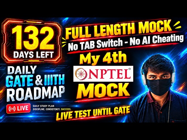 7 AM to 11 PM Live Grind Session 1 | 132 Days to Top 7 IITs & IIITH PGEE