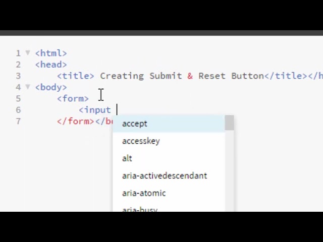 Creating Submit and Reset button in html on Bracket@COMPUTEREXCELSOLUTION