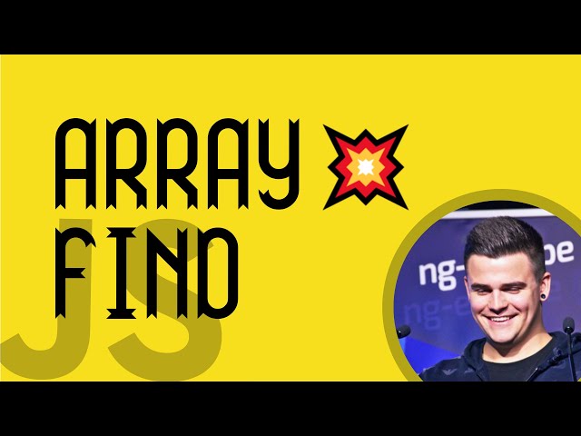 Array Find in JavaScript
