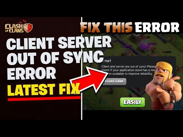 How To Fix Client Server Out of Sync Error in Clash of Clans ⚔️🏰 (Latest Fix)