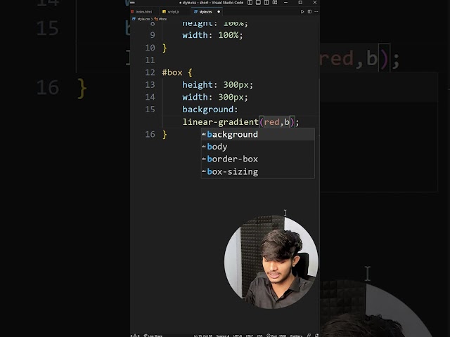 6/100 Tricks: Linear Gradient Effect | HTML CSS JS Animation and Effects #html #css #webdevelopment