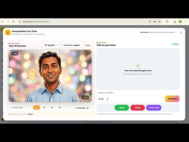 SwayamSaar – Your AI 🚀 | Learn Smarter. Learn Faster.
