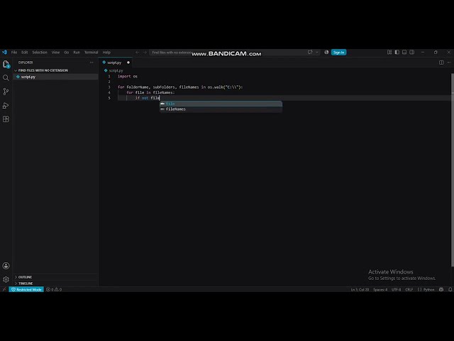 How to Find All Files Without Extensions Using Python | os.walk Tutorial