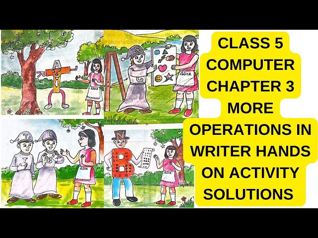 Class 5 Computer Chapter 3 | More Operations in Writer | Hands on Activity Solution | Text Alignment