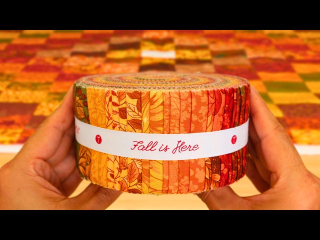 Fast & Simple 1 Jelly Roll Quilt (Done in 3 hours!)