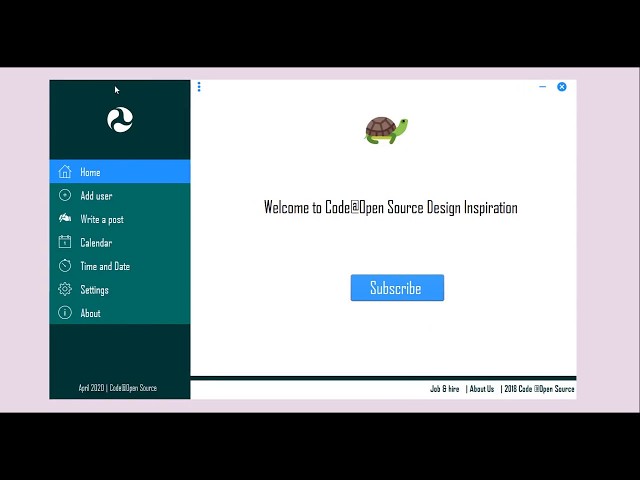 Java Swing Netbeans UI inspiration 05 DEMO Left side Nav Bar