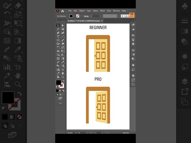 Beginner vs Pro 🔥 | Adobe Illustrator Tips