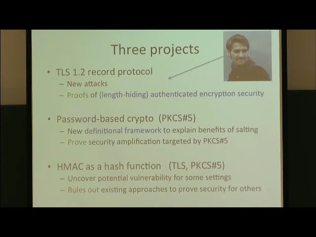 Prof. Thomas Ristenpart | Practice-Driven Cryptographic Theory