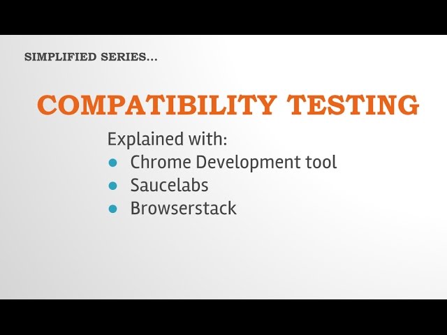 V13: compatibility testing in software testing