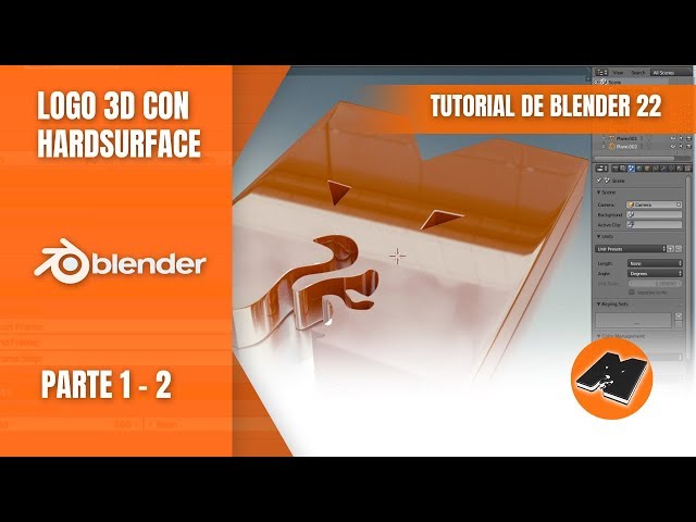 Blender Tutorial 22 - 3D hardsurface logo - Part I