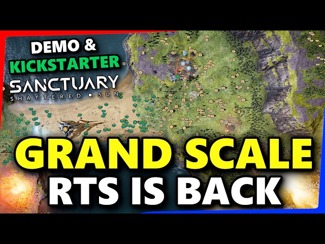 New Grand Scale RTS funded in 2 hours! Sanctuary Shattered Sun demo and Kickstarter out in 2026