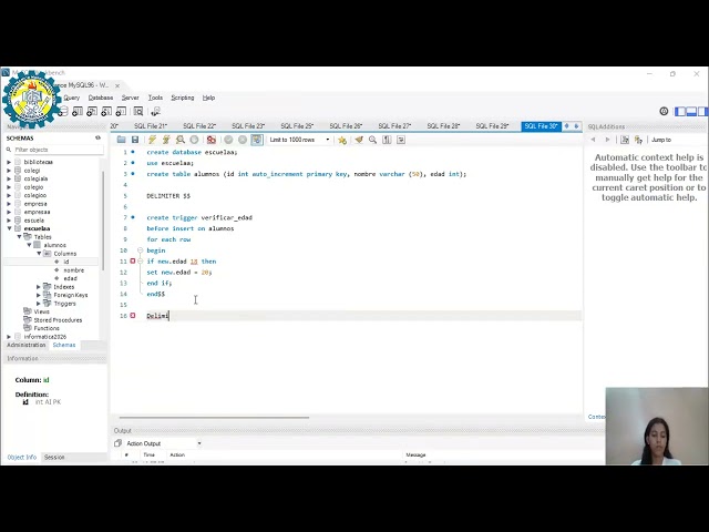 Tutorial de MySQL como crear una base de datos con Trigger (disparador)