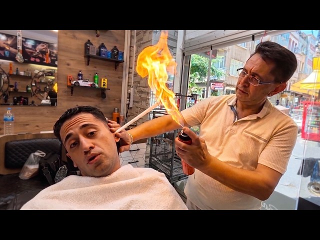 NO WAY THIS IS NORMAL IN TURKEY! 🤯 ASMR Intense Turkish Barber Experience