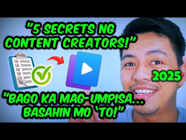 🔥 5 SIKRETONG TIPS NG MGA SUCCESSFUL CONTENT CREATORS NA DAPAT MONG MALAMAN! 🔥 #facebook #update