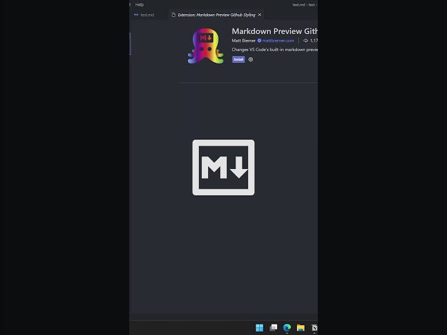How to Preview GitHub Markdown in VSCode with One Extension #coding #programming #vscode