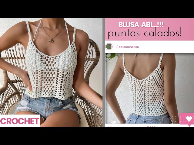 ¡BLUSA CROCHET, TOP CALADO. Ganchillo Fácil para principiantes!