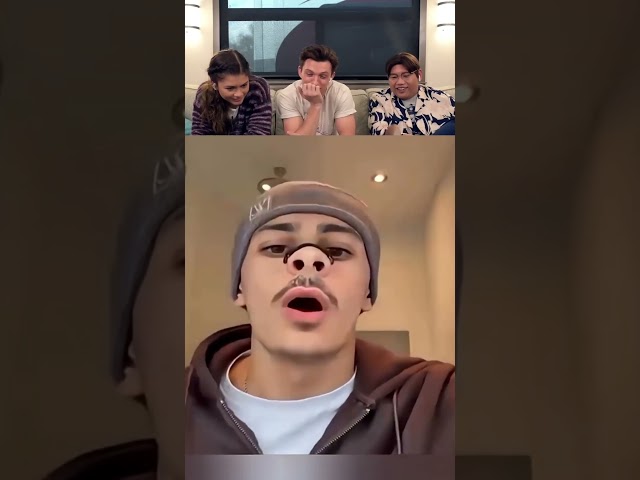 Tom Holland React Viral Videos part 546 #tomholland #funny #trytolaugh #reaction