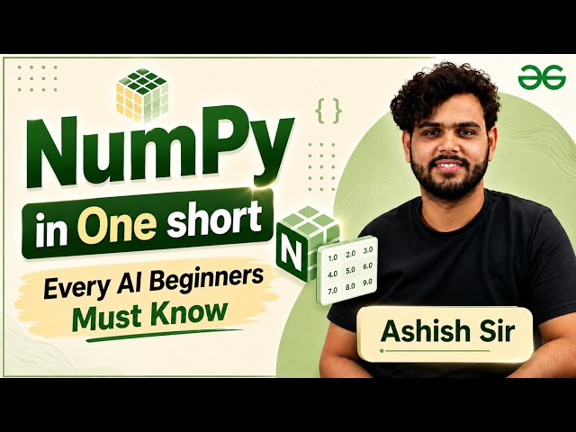 NumPy in One Short — Every AI Beginner Must Know