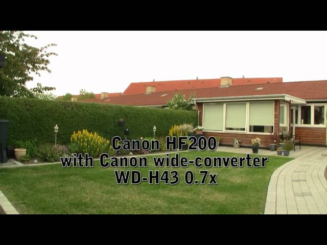 Canon HF200 Lens test