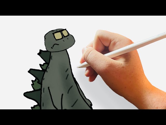 Drawing TRIANGLE (Godzilla vs Monkey) Animation characters