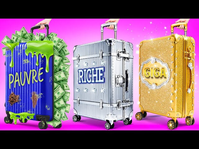 COUPLE RICHE vs PAUVRE en Vacances ! 💰 Astuces de Voyage Amusantes & Luttes à Voir ABSOLUMENT !