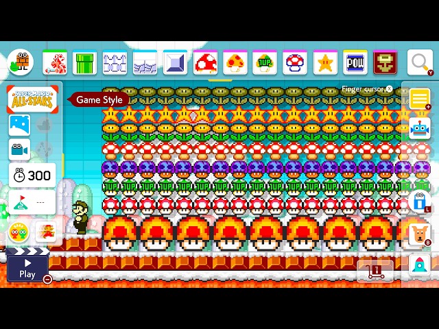 ALL STARS Theme! All Power-Ups | Super Mario Maker 2 Course Experiment!