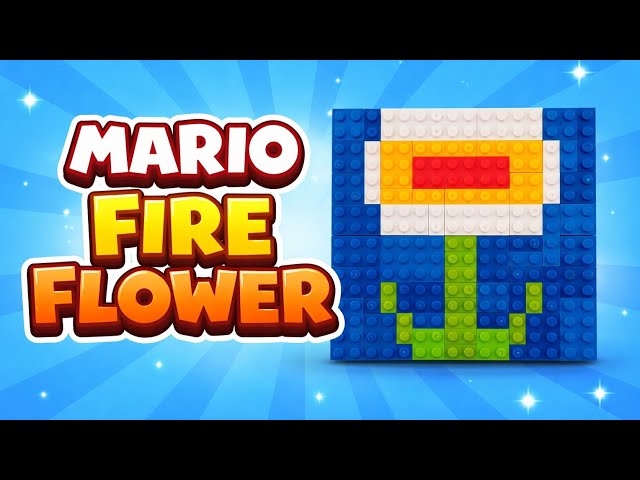 Build a Mario Fire Flower with LEGO 🧱🔥