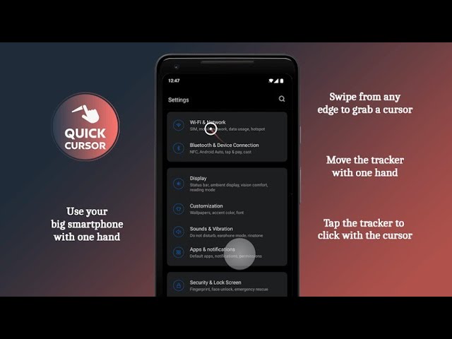 one hand mode application download | Mouse cursor apk for Android | trackpad application