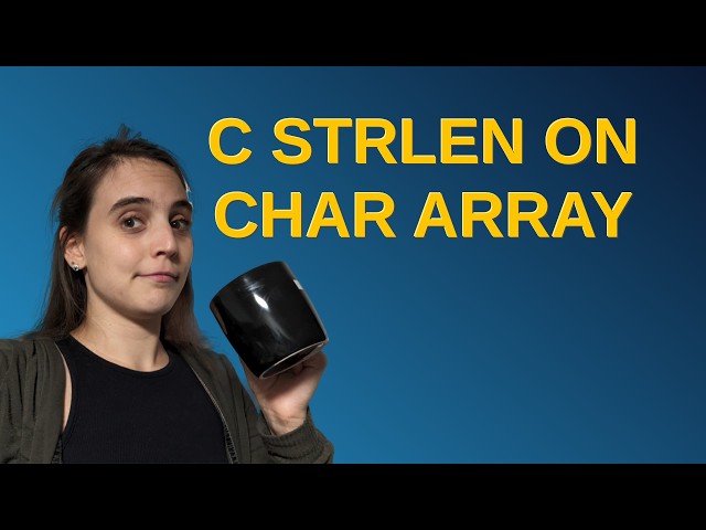 C strlen on char array