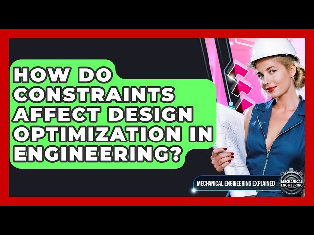 How Do Constraints Affect Design Optimization In Engineering? - Mechanical Engineering Explained
